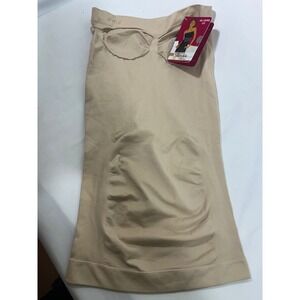 MeMoi SlimMe Full Control‎ Shapewear Slip Seamless Butt Lift Bodycon Nude Size S